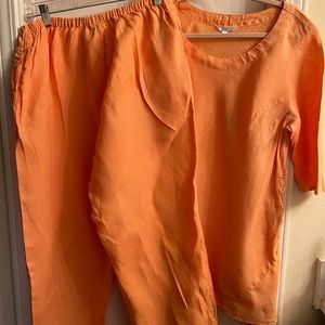 Peach Linen Set size large